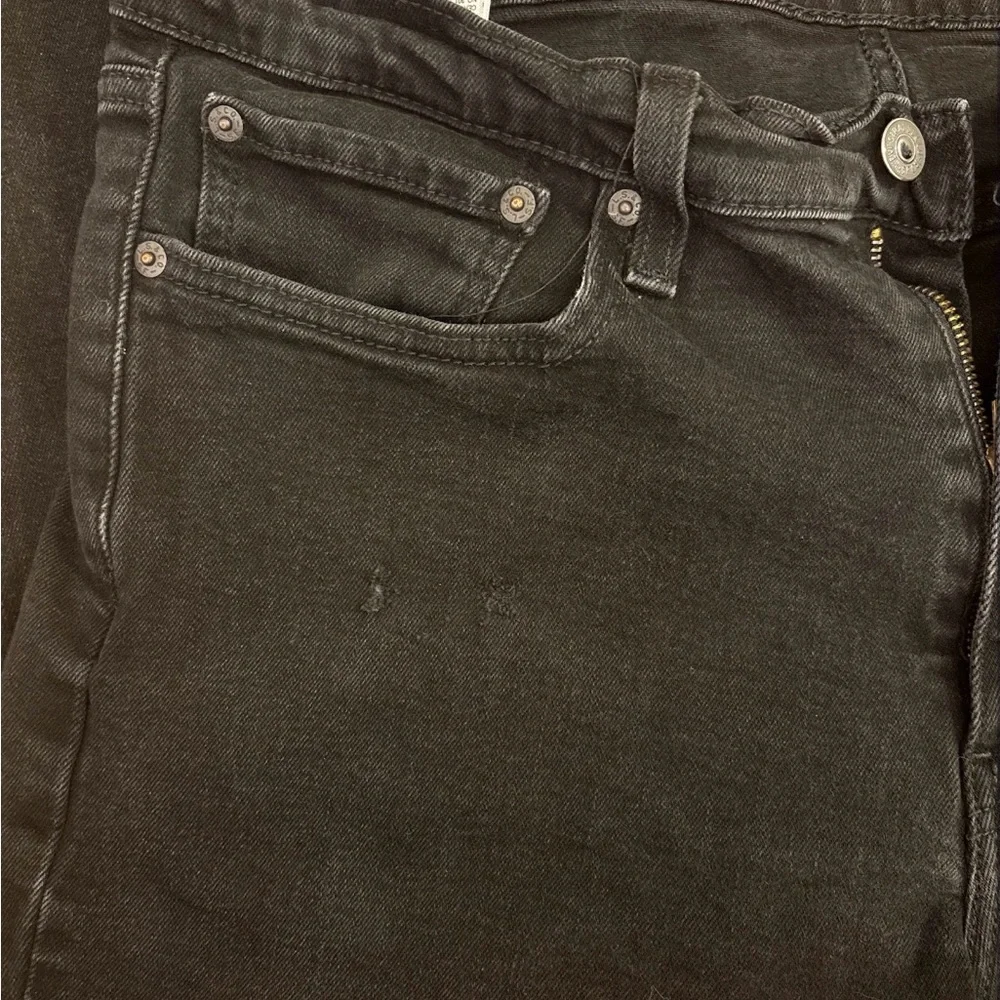 Levi's Men's Slim Straight Jeans in Black - Picture 6 of 13